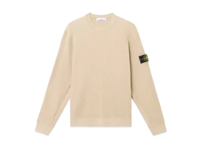 Stone Island 6100008 Organic Cotton Waffle Fleece "Desert Brown"