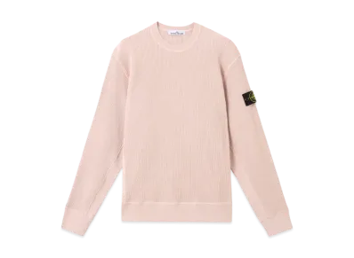 Stone Island 6100008 Organic Cotton Waffle Fleece "Antique Rose"