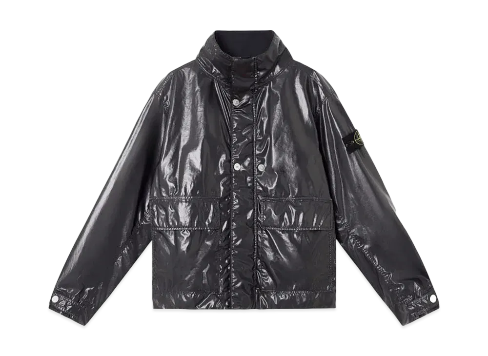 Stone Island 4100016 Mussola Gommata-TC "Black"