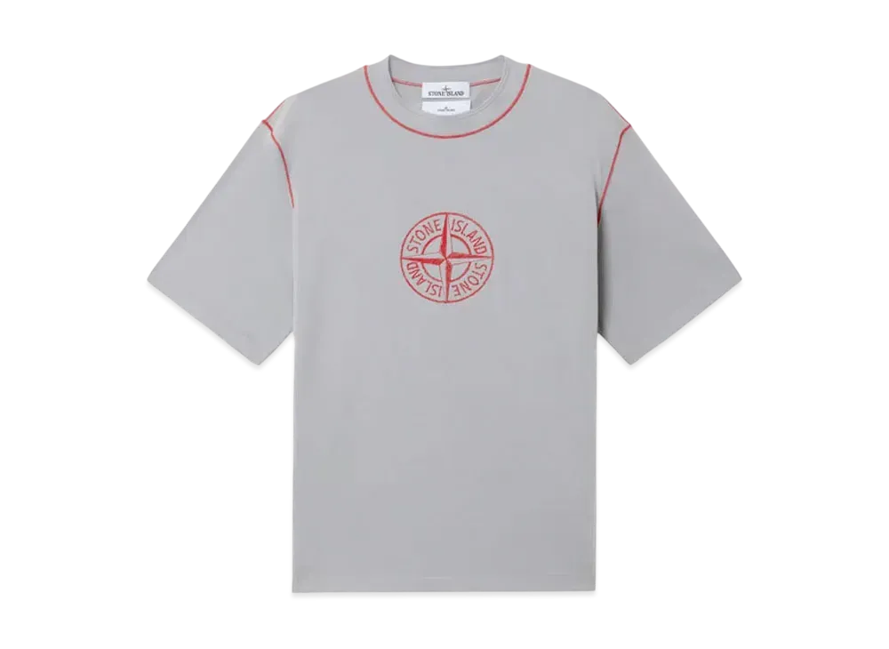 Stone Island 2100001 Combed Organic Cotton Jersey "Gray"