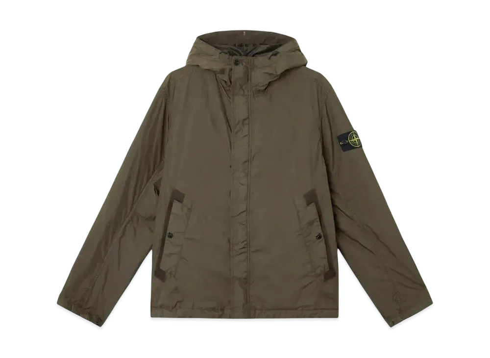 Stone Island 4100092 Crinkle Reps R-NY "Military Green"