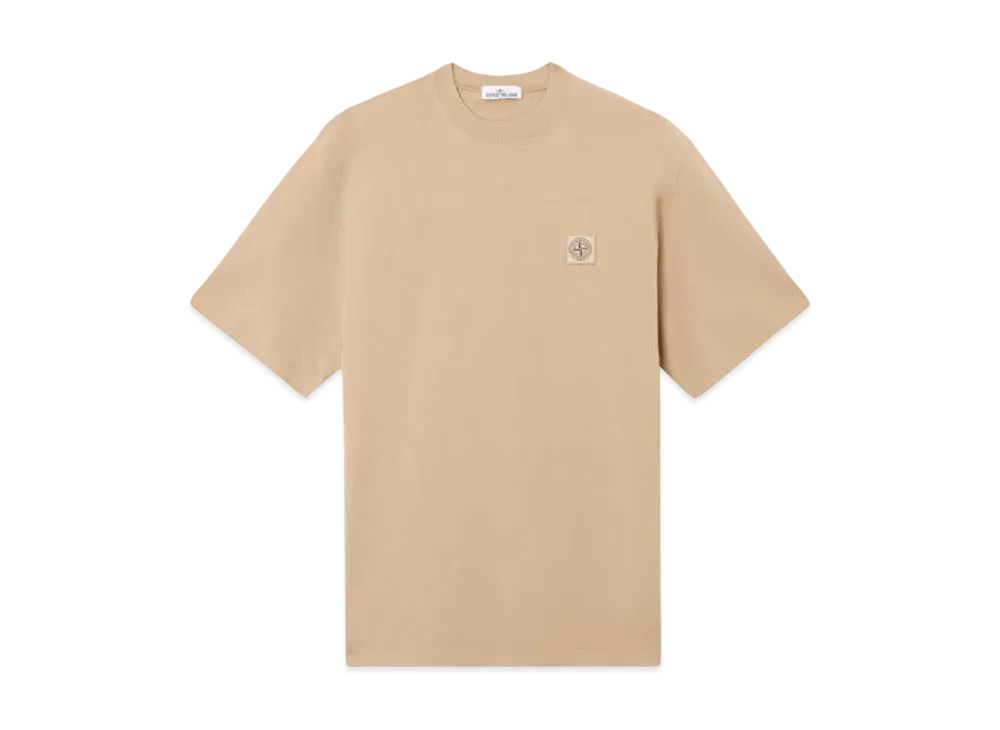 Stone Island 2100034 Combed Organic Cotton Jersey "Biscuit"