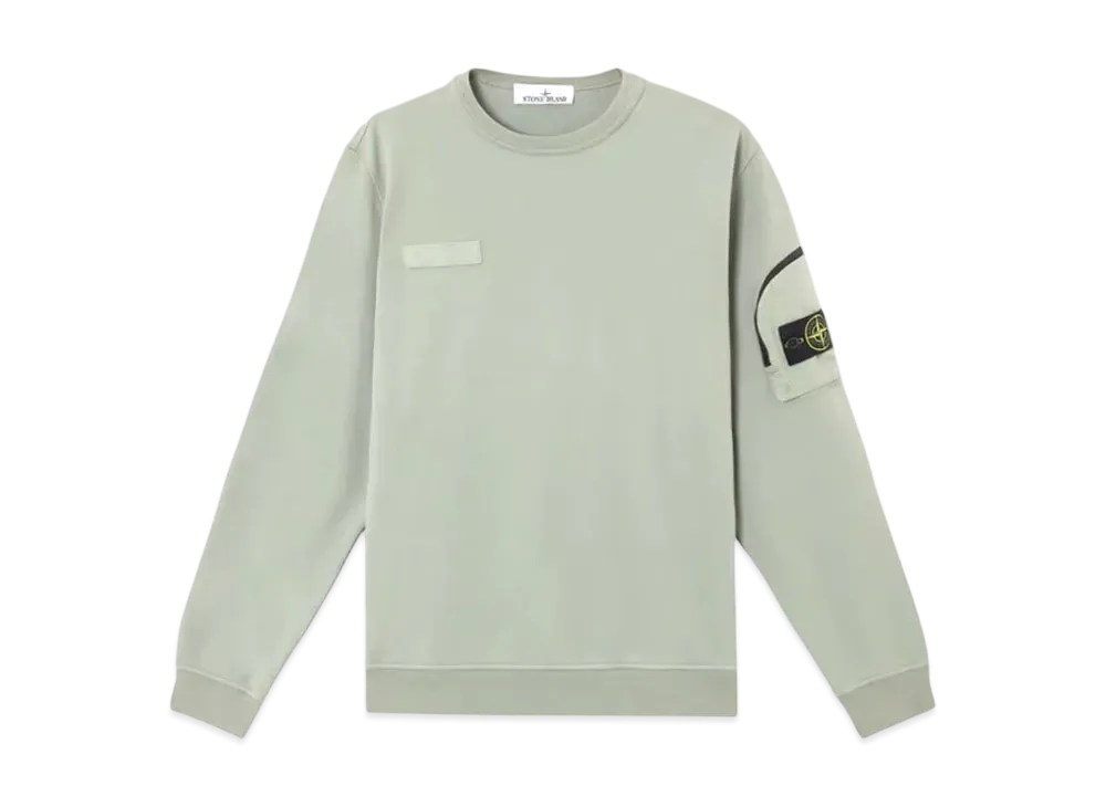 Stone Island 6100003 Cotton Fleece "Sage Green"