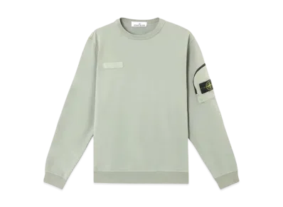 Stone Island 6100003 Cotton Fleece "Sage Green"