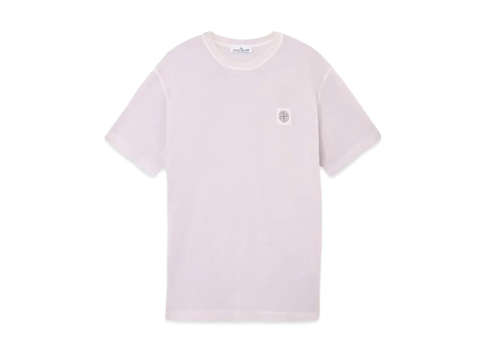 Stone Island 2100237 Organic Cotton Jersey Fissato Effect "Lilac"