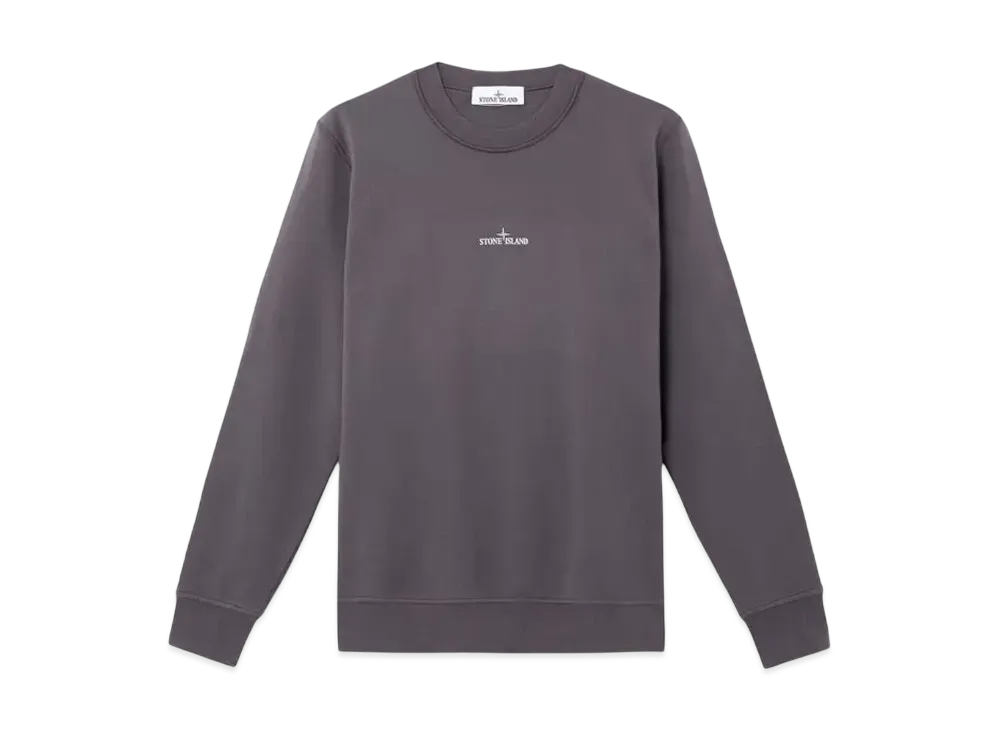 Stone Island 6100665 Cotton Fleece "Charcoal Gray"