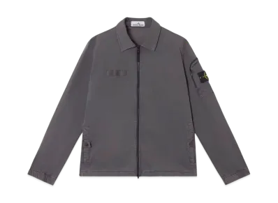 Stone Island 1200003 Organic Stretch Broken Twill Cotton Old Effect "Charcoal Gray"