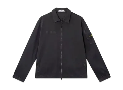 Stone Island 1200003 Organic Stretch Broken Twill Cotton Old Effect "Black"