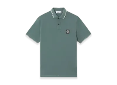 Stone Island 22002SC Organic Cotton Elastane Pique "Bottle Green"