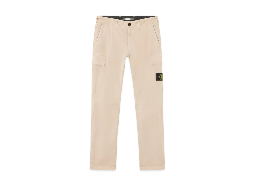 Stone Island 3100306 Stretch Organic Broken Twill Cotton Old Effect "Desert Brown"