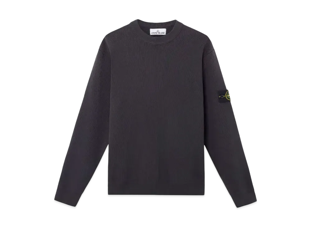 Stone Island 5100054 Ribbed Soft Organic Cotton "Charcoal Gray"