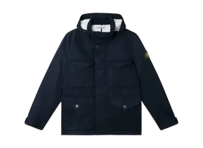 Stone Island 4100064 Raso Gommato 3L Organic Cotton "Navy Blue"