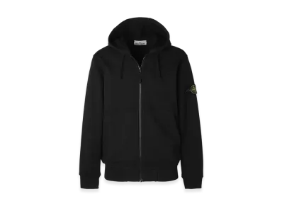Stone Island Zip-Up Parka 6100042 Organic Cotton Fleece "Black"