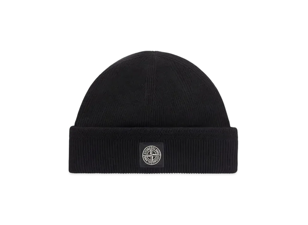 Stone Island N100002 Ribbed Soft Organic Cotton "Black"