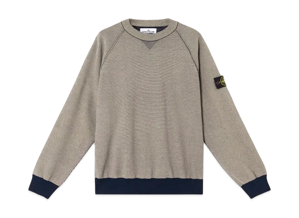 Stone Island 5100037 Soft Organic Cotton BI-Colour Stitch "Navy Blue"