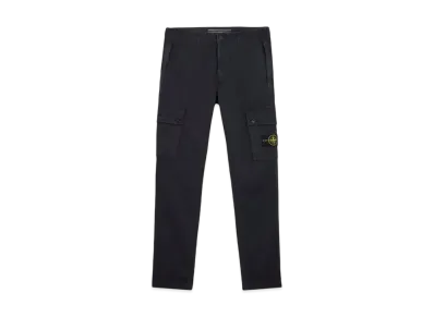 Stone Island 303L1 Stretch Broken Twill Organic Cotton Old Effect "Black"