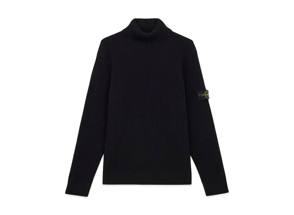 Stone Island 552C2 Full Rib RWS Wool "Black"