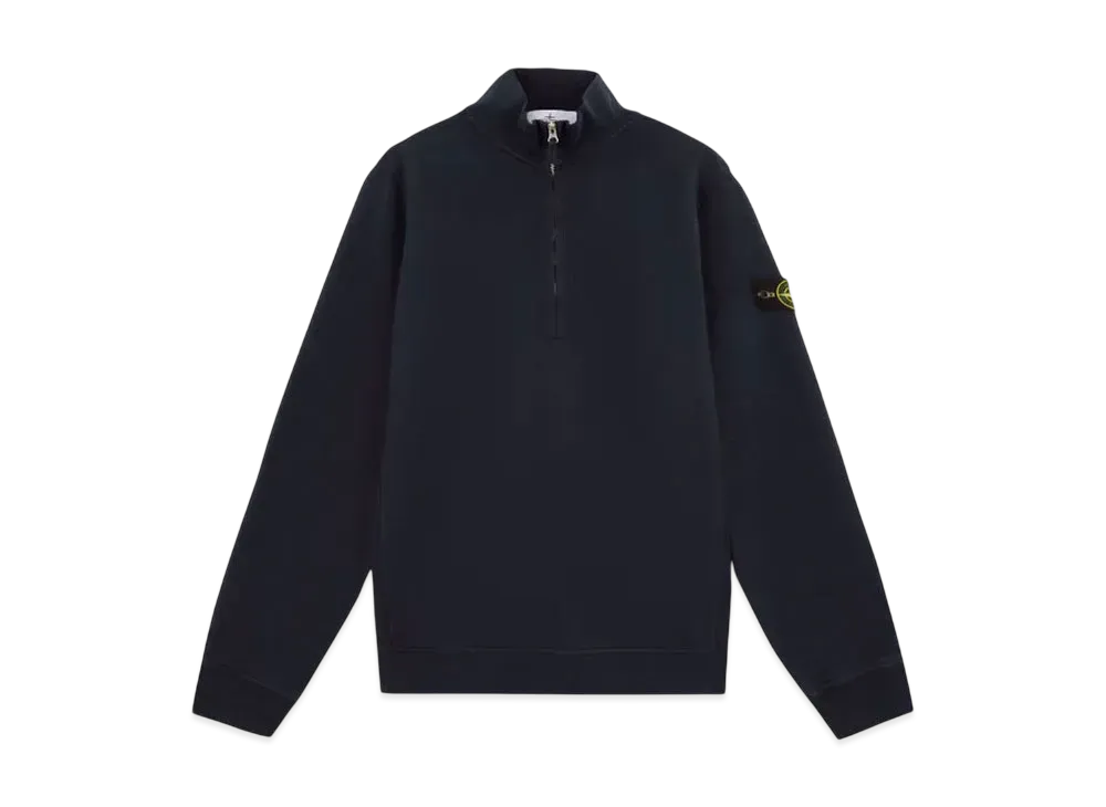 Stone Island 63420 Brushed Organic Cotton Fleece "Navy Blue"