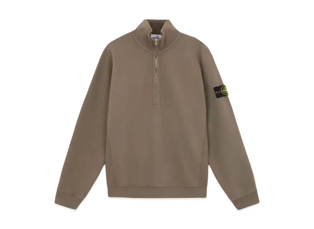 Stone Island 63420 Brushed Organic Cotton Fleece "Walnut Brown"
