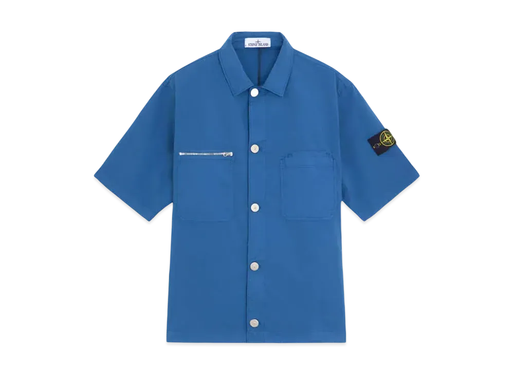 Stone Island 12410 Supima Cotton Twill Stretch-TC "Avio Blue"