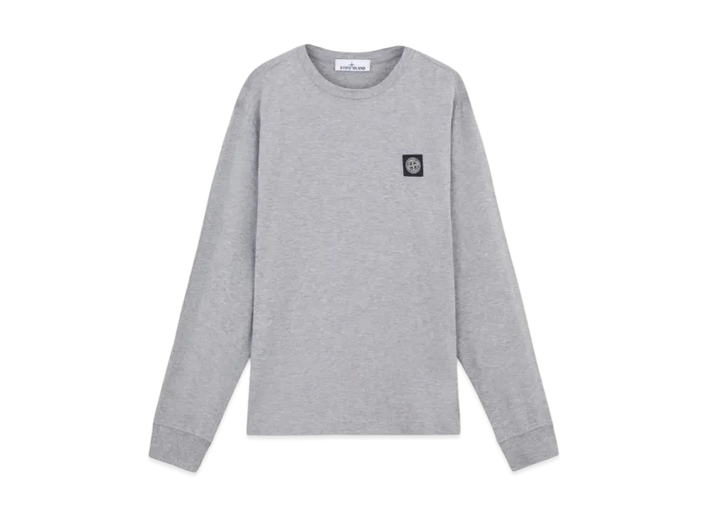 Stone Island 2100227 60/2 Cotton Jersey "Dust Grey Melange"