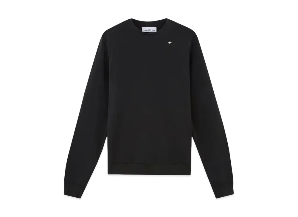 Stone Island 623G5 Light Stretch Wool Cotton Fleece Stone Island Stellina "Lead Gray"