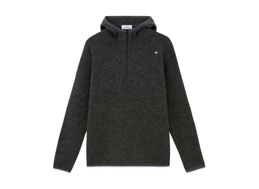 Stone Island 569GA Gauzed Effect Wool Blend Stone Island Stellina "Lead Gray"