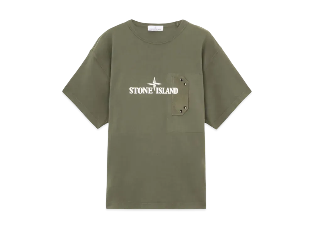 Stone Island 21079 24/2 Cotton Jersey "Musk Green"