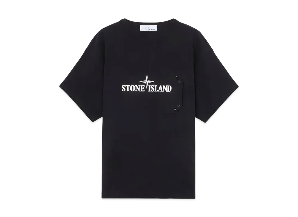 Stone Island 21079 24/2 Cotton Jersey "Black"
