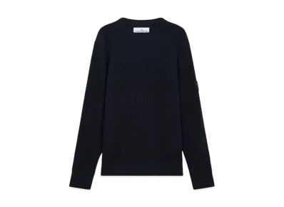 Stone Island 553C2 Full Rib RWS Wool "Navy Blue"