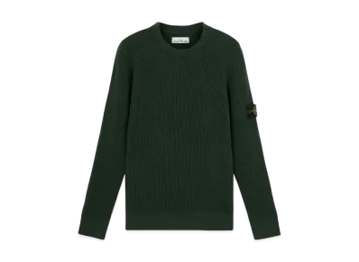 Stone Island 553C2 Full Rib RWS Wool "Musk Green"
