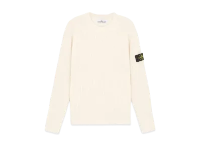 Stone Island 553C2 Full Rib RWS Wool "Natural White"
