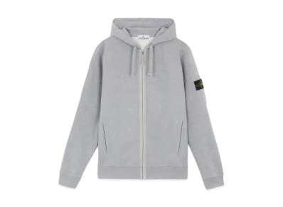 Stone Island 63520 Brushed Organic Cotton Fleece "Dust Grey Melange"