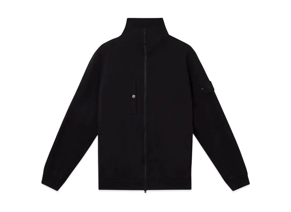 Stone Island Ghost 6100012 Cotton Stretch Fleece "Black"