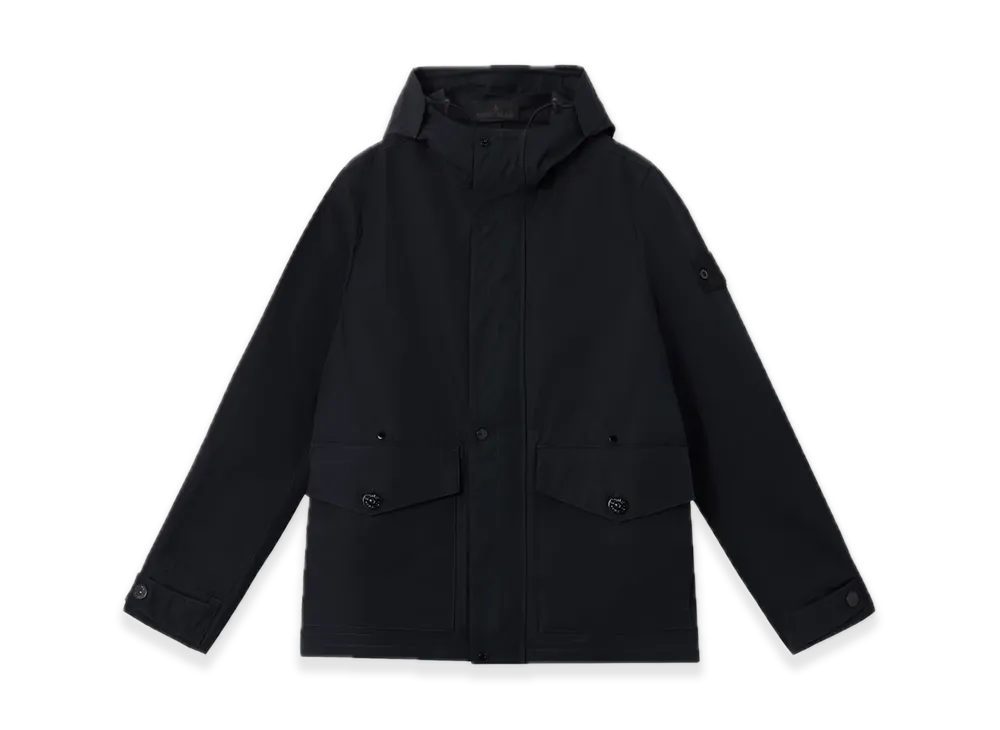 Stone Island Ghost 4100035 Weatherproof Cotton Canvas "Black"