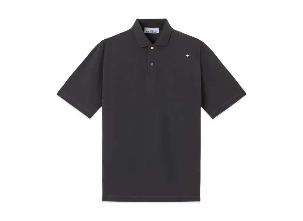 Stone Island Stellina 2200203 50/2 Organic Cotton Pique "Lead Gray"