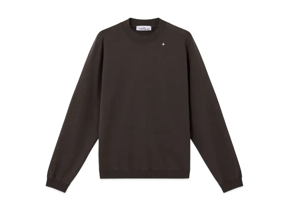 Stone Island Stellina 6100017 Cotton Stretch Fleece "Lead Gray"