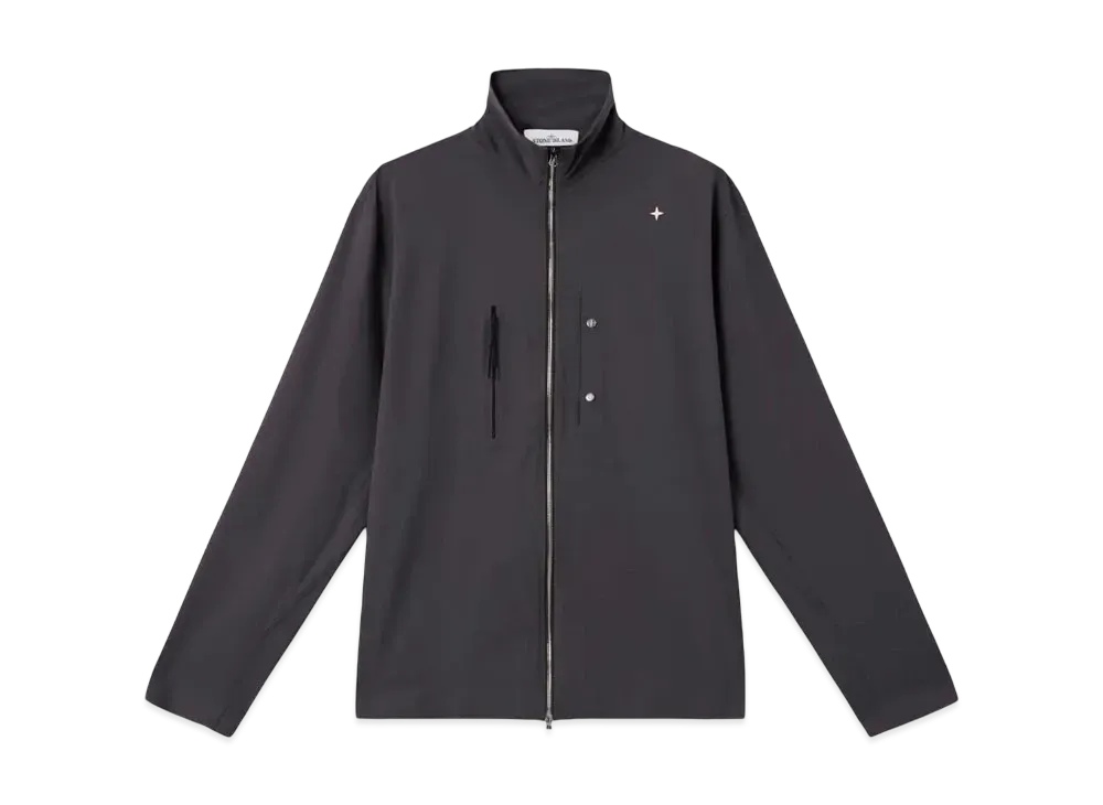 Stone Island Stellina 1200019 BI-Stretch Nylon Tela "Lead Gray"