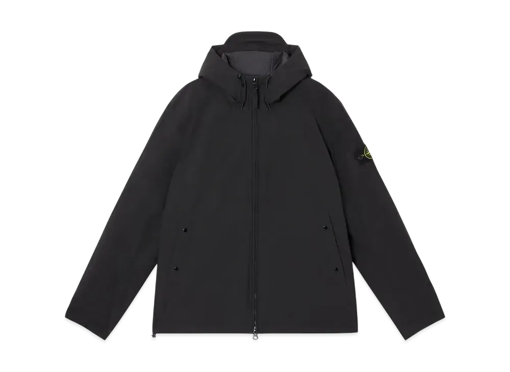 Stone Island 4100047 Soft Shell-R_E.Dye Technology Recycled Polyester Primaloft Insulation "Black"