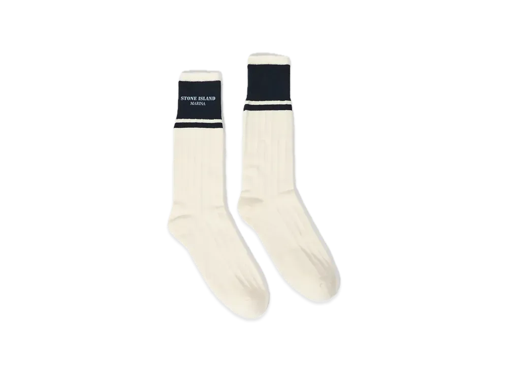 Stone Island Marina 9600001 Printed Cotton "Ivory"