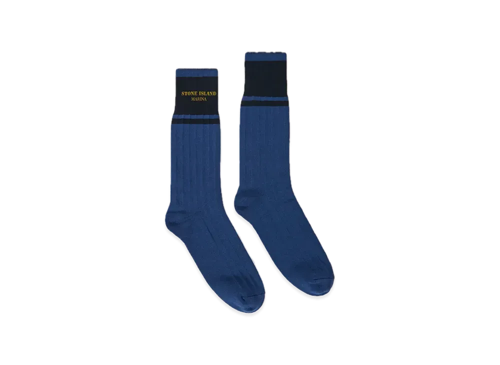 Stone Island Marina 9600001 Printed Cotton "Marine Blue"