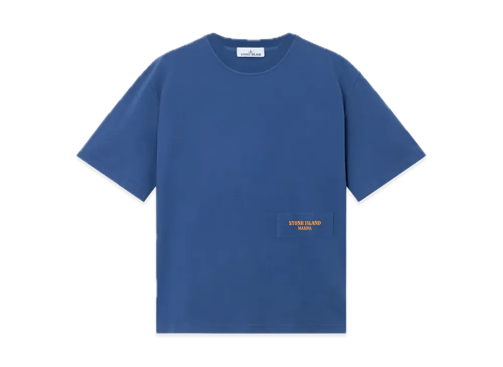 Stone Island Marina 2100023 Combed Organic Cotton Jersey "Marine Blue"