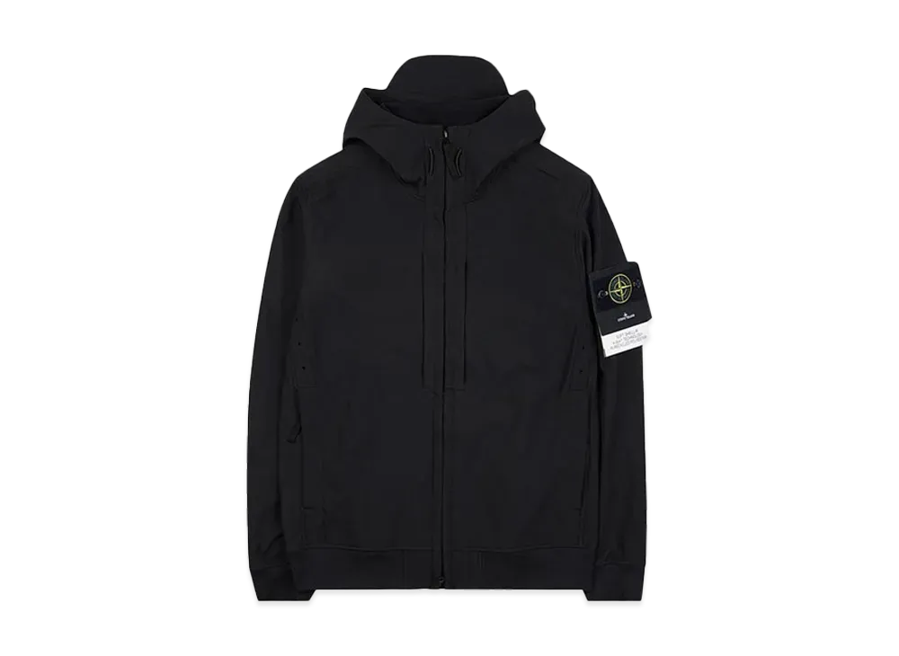 Stone Island Icon Patch Hooded Blouson "Black"