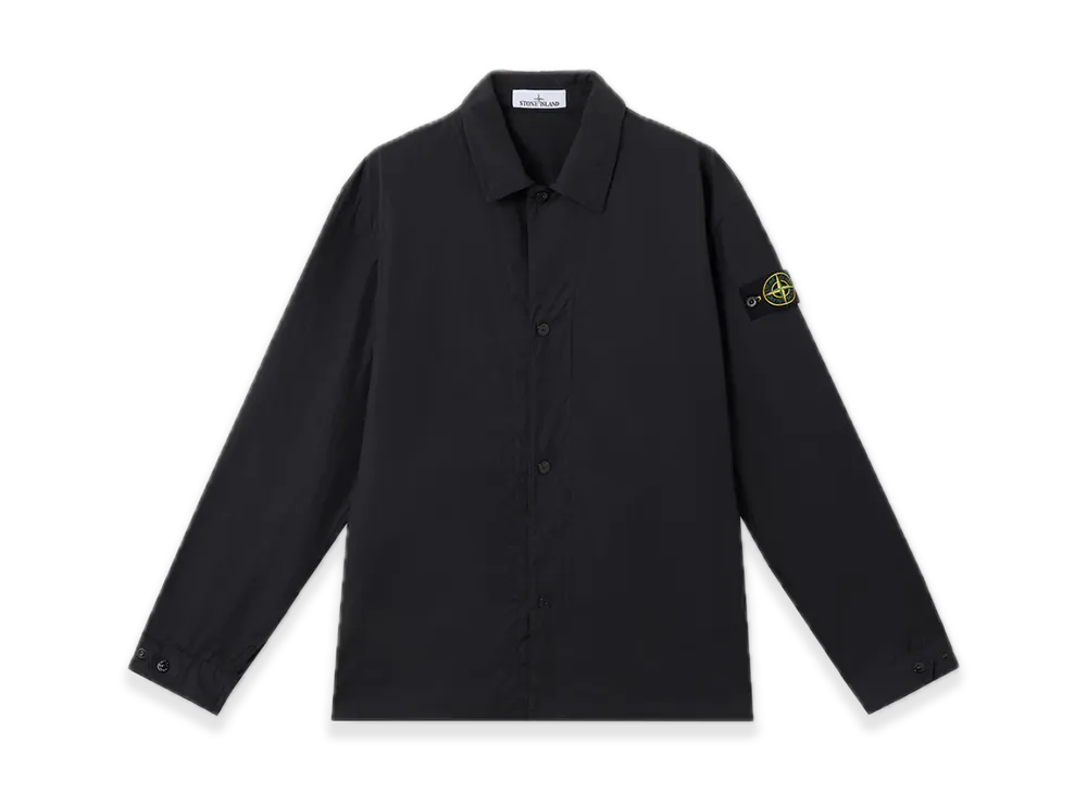 Stone Island 1200013 Supima Cotton Canvas Non-Aqueous Dyeing Technology "Black"
