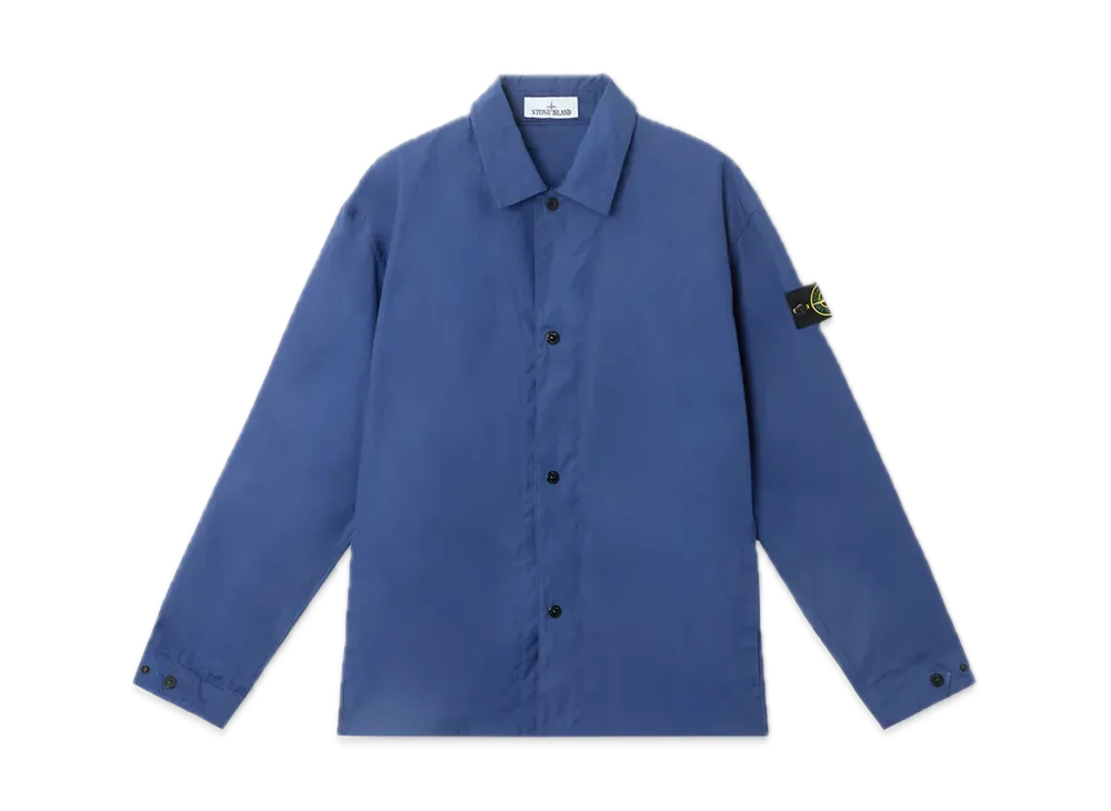 Stone Island 1200013 Supima Cotton Canvas Non-Aqueous Dyeing Technology "Marine Blue"