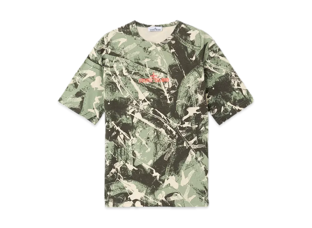 Stone Island 2100040 Combed Organic Cotton Jersey "Military Green"