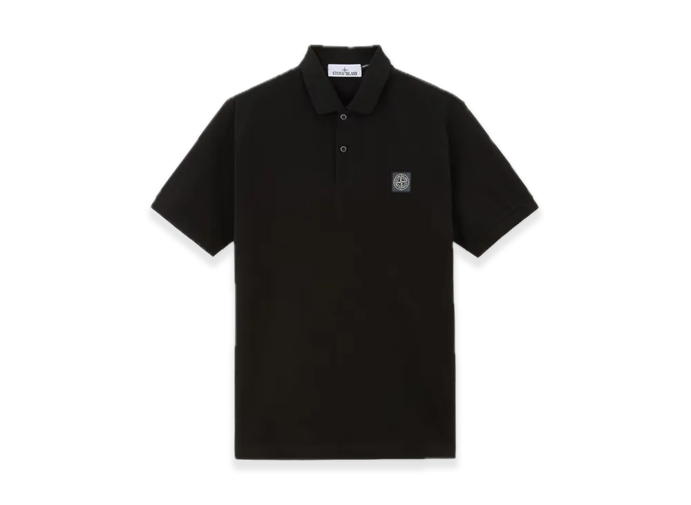 Stone Island 220002R 50/2 Organic Cotton Pique "Black"