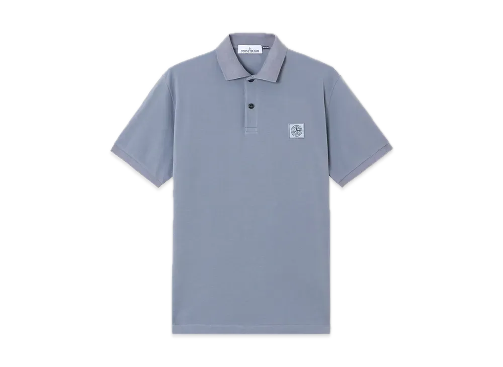 Stone Island 220002R 50/2 Organic Cotton Pique "Avio Blue"