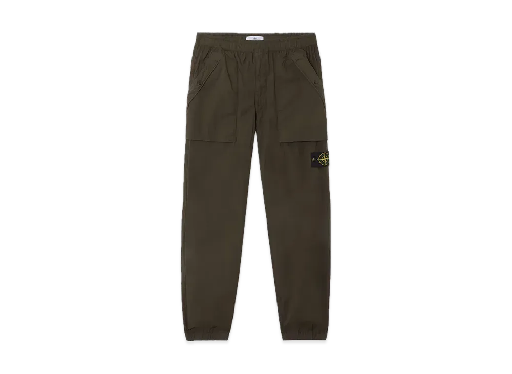 Stone Island 3100017 Stretch Cotton Tela Paracadute "Military Green"
