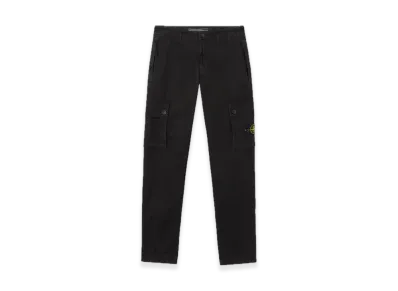 Stone Island 3100303 Brushed Organic Cotton Canvas 'Old' Effect "Black"